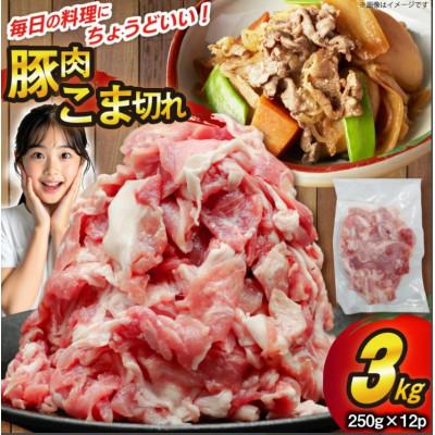 ふるさと納税 三田市 豚肉 こま切れ 250g 12p 計3kg