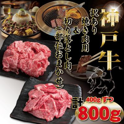 ふるさと納税 豊岡市 神戸牛 訳あり おまかせ 切り落とし肉&amp;焼肉用 計800g TYSY2[2026年4月より順次発送]