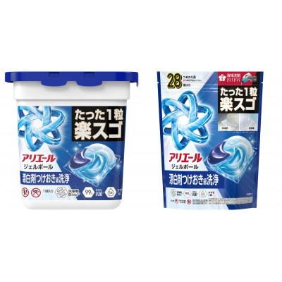 ふるさと納税 藤岡市 P&amp;G アリエールジェルボール プロ お試しセット 本体&amp;つめかえ用ハイパージャンボサイズ