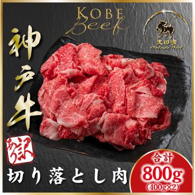 ふるさと納税 朝来市 訳あり 神戸牛(神戸ビーフ)切り落とし肉 計800g ASGS1-2