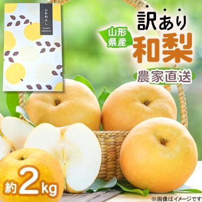 ふるさと納税 中山町 令和8年産 先行受付 農家直送 「和梨」 約2キロ 訳あり ご家庭用 [離島配送不可]
