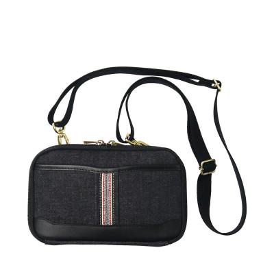 ふるさと納税 豊岡市 豊岡鞄 AD2504 井原デニムウォレットポーチ (ネイビー)