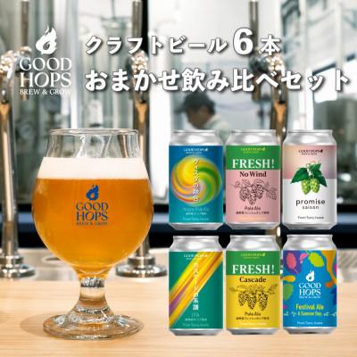 ふるさと納税 遠野市 クラフトビール GOOD HOPS おまかせ 飲み比べ 6本 セット 缶ビール 詰め合わせ