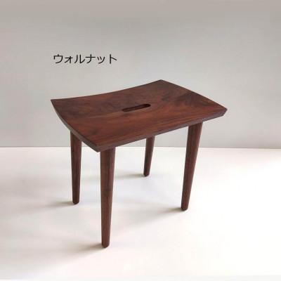 ふるさと納税 旭川市 スツール角(ウォルナット)_05518