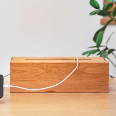 ふるさと納税 旭川市 ケーブルボックス(小)(チェリー)_05515