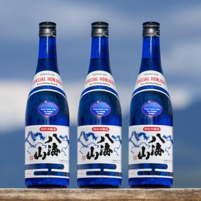 ふるさと納税 南魚沼市 ドジャース公式日本酒 「特別本醸造 八海山」 ブルーボトル 720ml×3本