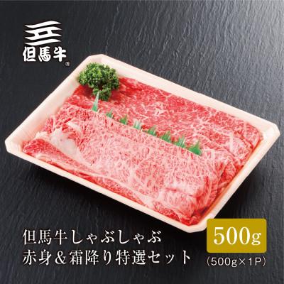 ふるさと納税 三木市 [但馬牛]しゃぶしゃぶ赤身&amp;霜降り 特選セット500g[1313168]FH08[熨斗付き]