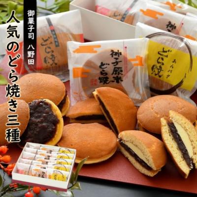 ふるさと納税 羽咋市 [復興支援]八野田人気の「どら焼き」3種セット 計15個