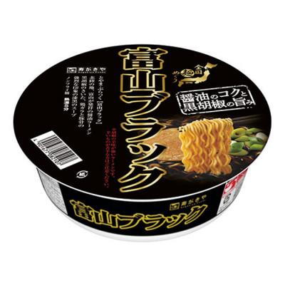 ふるさと納税 高崎市 寿がきや　カップ富山ブラックラーメン　1箱(12食入)漆黒のスープ　ノンフライ麺使用 |  | 02
