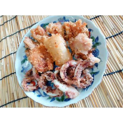 ふるさと納税 厚岸町 北海道産イカフライ丸ごとセット(イカフライ 10粒 イカ耳フライ 4粒 イカゲソ竜田 6粒)