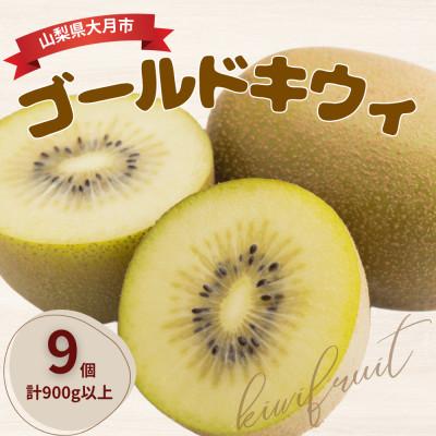ふるさと納税 大月市 大月市の美味しいキウィ おおつきうぃ ゴールドキウイ 900g以上 9個 杉本農園 山梨県