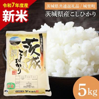 ふるさと納税 水戸市 [令和7年度産 新米]茨城県産こしひかり(精米) 5kg(茨城県/城里町)
