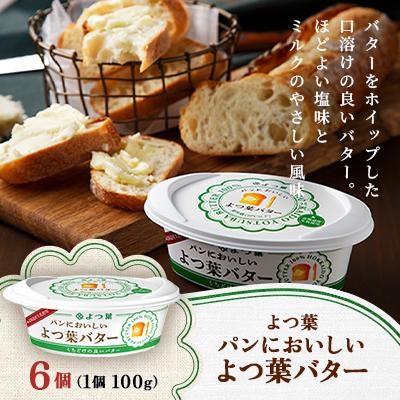 ふるさと納税 帯広市 よつ葉 パンにおいしい よつ葉バター 100g×6個 | 