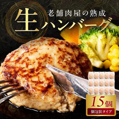 ふるさと納税 中間市 博多和牛手ごね生ハンバーグ15個