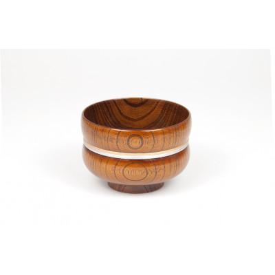 ふるさと納税 加賀市 欅3.6ひさご椀 茶摺 金銀