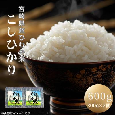 ふるさと納税 日向市 「ひむか米」コシヒカリ キューブ2個セット 600g 精米 令和7年産 (日向市)