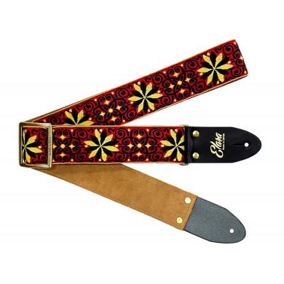 ふるさと納税 郡上市 [ギターストラップ] Elara Straps Zinnia Elegans Red/Yellow