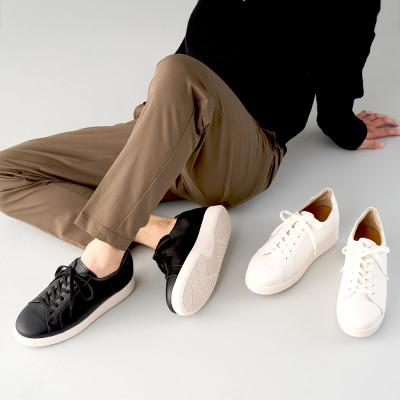 ふるさと納税 大和郡山市 メンズレザースニーカー紐 6cmアップ本革シークレットシューズ No.831 ブラック 25.5cm |  | 03