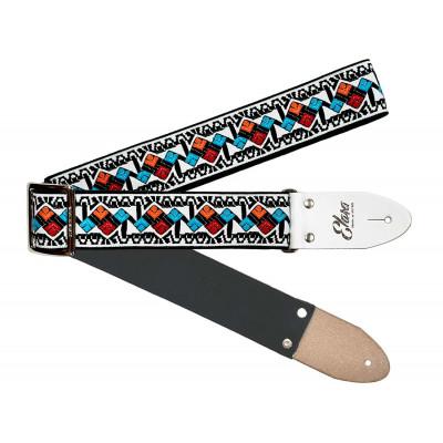 ふるさと納税 郡上市 [ギターストラップ] Elara Straps Maze Dice White