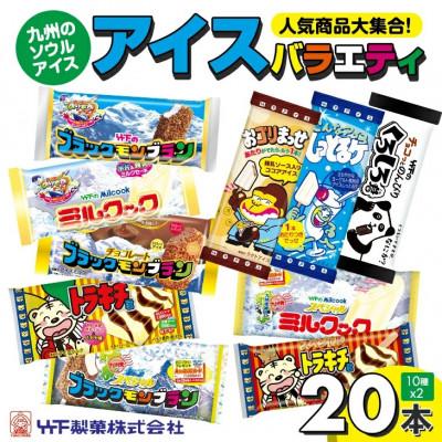ふるさと納税 小城市 【竹下製菓】ブラックモンブラン等人気アイス10種20本の詰め合わせバラエティセット