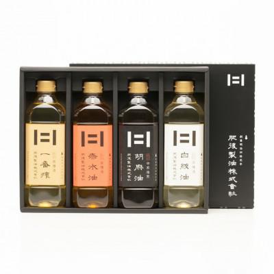 ふるさと納税 大津町 肥後特選(4本セット)(一番搾、赤水油、胡麻油、白絞油 各600g)