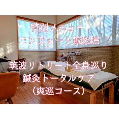 ふるさと納税 つくば市 特別メニュー コンフォート鍼灸院「筑波リトリート全身巡り鍼灸トータルケア(爽巡コース)」60分