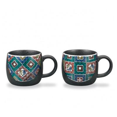 ふるさと納税 能美市 ペアマグカップ 石畳の図