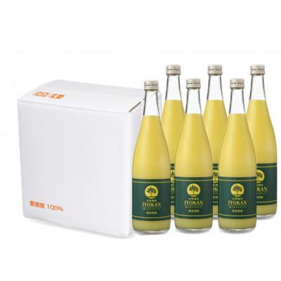 ふるさと納税 松山市 宮内伊予柑 皮ごとストレート720ml×6本(果汁100%みかんジュース)の画像
