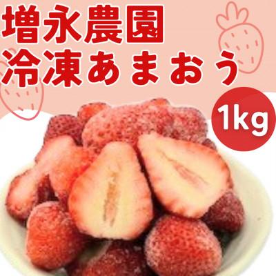 ふるさと納税 八女市 増永農園の完熟冷凍あまおう 1kg