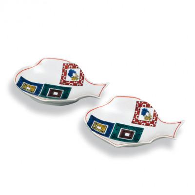 ふるさと納税 能美市 ペア3.8号型打ち皿 石畳