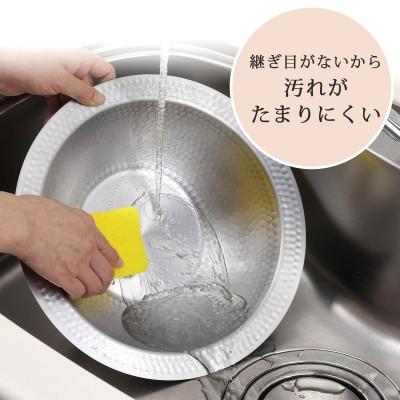 ふるさと納税 燕市 継ぎ目のないステンレス卓上鍋26cm |  | 03
