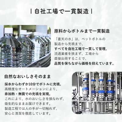 ふるさと納税 忍野村 《6ヵ月定期便》富士山蒼天の水 2L×6本(1ケース)ラベルレス※離島不可の画像