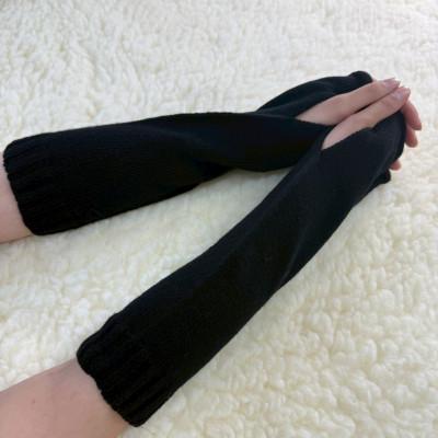 ふるさと納税 岡崎市 MELTY WOOL アームウォーマー(ブラック)