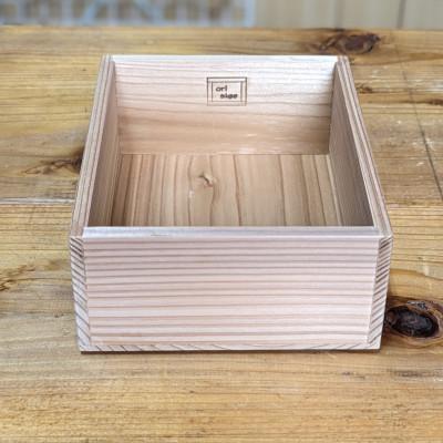 ふるさと納税 河内町 [茨城県伝統工芸品指定]kasane 重ねてつかえる杉の小物入れ(仕切なし)