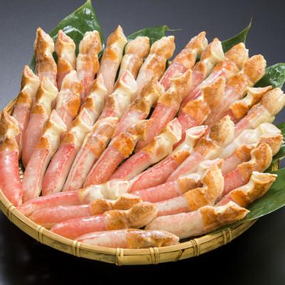 ふるさと納税 小清水町 ひと口サイズ 刺身可 生冷凍 本ずわい蟹 むき爪下 1kg