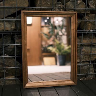 ふるさと納税 江南市 アメリカンデザイン ウォールミラー THE CLASSIC[国産杉無垢材使用]