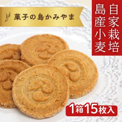 ふるさと納税 伊是名村 伊是名島産の自家製麦使用!いぜな島の香りをお届けする王様クッキー 1箱×15枚