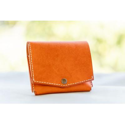 ふるさと納税 富山市 Tocco Fold(トッコ・フォルド)二つ折り財布 オレンジ