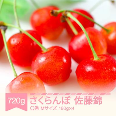 ふるさと納税 村山市 2026年産 さくらんぼ 佐藤錦 720g ○秀 Mサイズ 山形県産