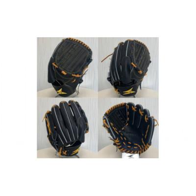 ふるさと納税 美浜町 【ブラック・右投げ用】SAEKI 野球グローブ 【軟式・品番115】の画像