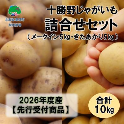 ふるさと納税 豊頃町 十勝野じゃがいも詰合せセット10kg(きたあかり・メークイン)[2026年秋出荷](先行受付)