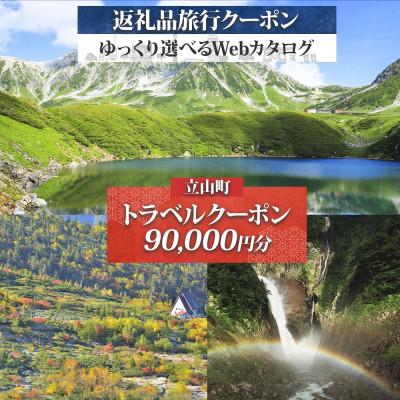 ふるさと納税 立山町 [富山 立山ツアー]立山町 後から選べる旅行Webカタログで使える! 旅行クーポン90,000円