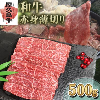 ふるさと納税 屋久島町 [屋久島牛]和牛赤身薄切り500g(屋久島町)