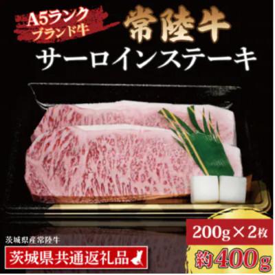 ふるさと納税 那珂市 常陸牛 サーロインステーキ 約400g (約200g×2枚)
