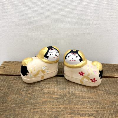 ふるさと納税 ひたちなか市 那珂湊張り子 犬筥 2体セット