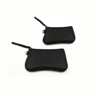 ふるさと納税 益子町 ファスナーコインケース・カードケースセット ブラック