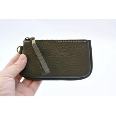 ふるさと納税 益子町 ファスナーコインケース・カードケースセット ダークグレー