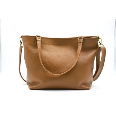 ふるさと納税 益子町 2wayトートバッグ キャメル