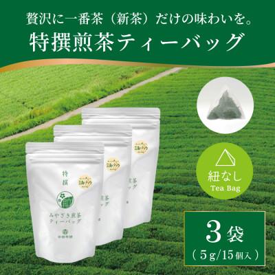 ふるさと納税 日向市 特撰みやざき煎茶ティーバッグ 3袋