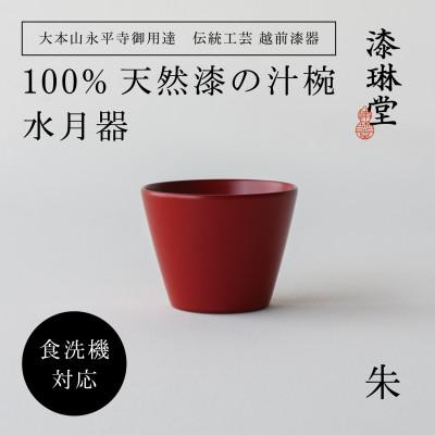 ふるさと納税 鯖江市 [大本山永平寺御用達 漆琳堂]<越前漆器> 食洗機対応の漆塗り 水月器・朱